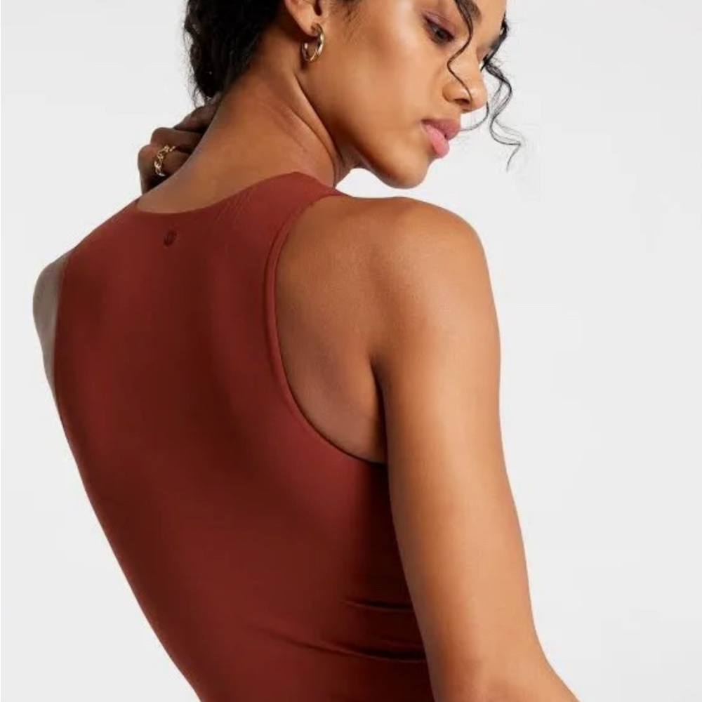 Brown Sleeveless Calia Tank Bodysuit